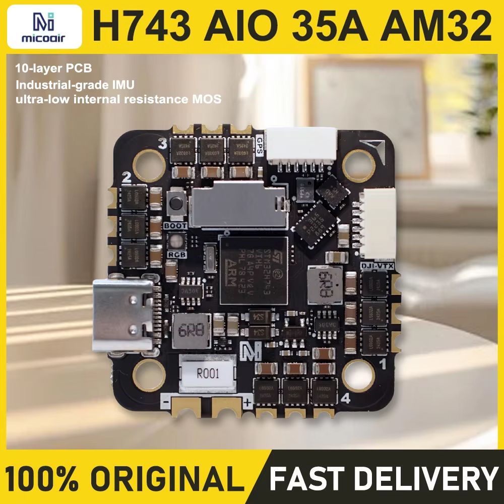 Drone Kit With Camera - MicoAir H743 AIO 35A AM32 Flight