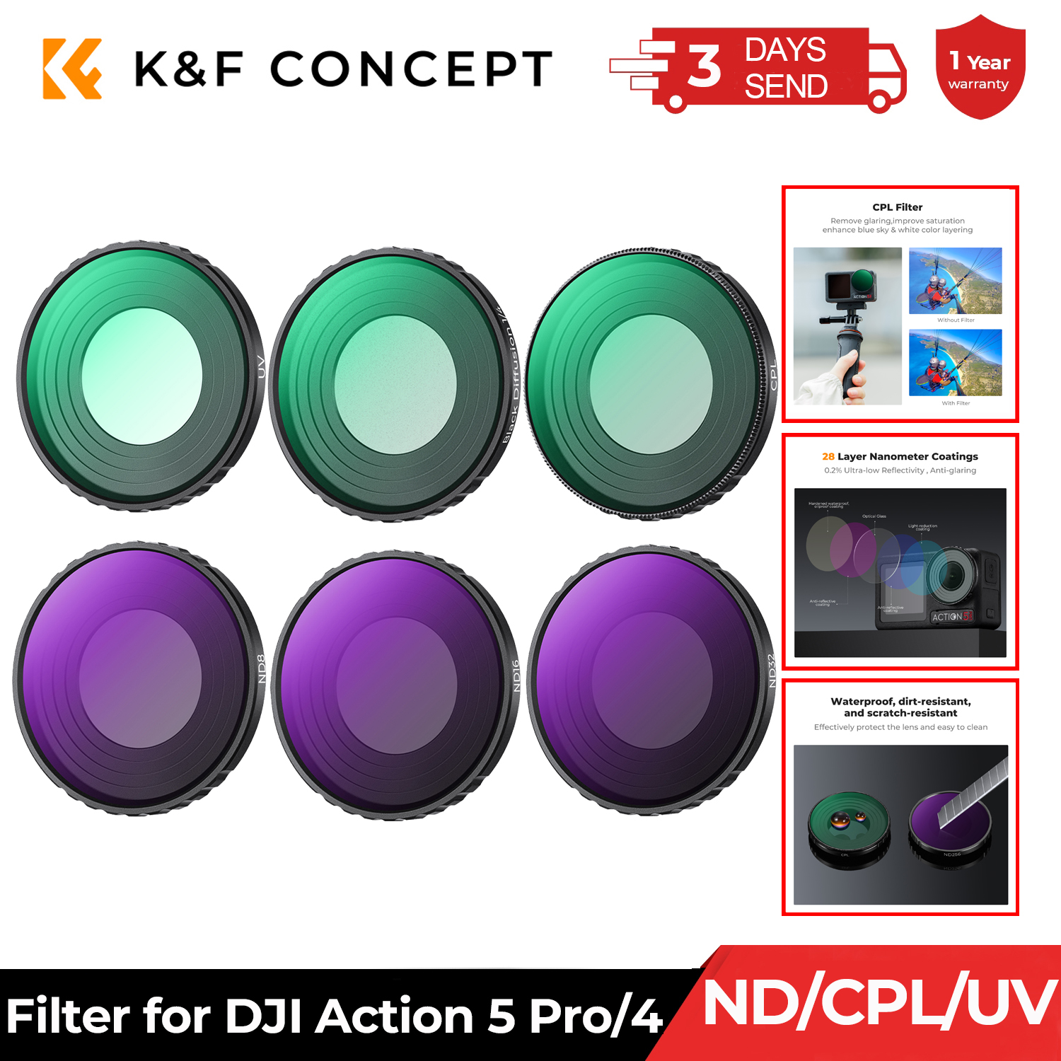 Drone Kit Build Yourself - K&F CONCEPT Drone Filter Kit for