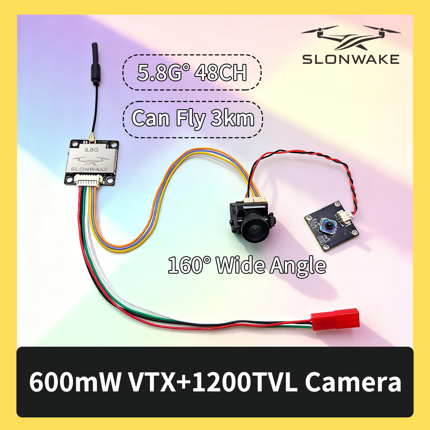 SLONWAKE 5.8G 600mW 7-24V FPV  – Drone Kit With Camera Bewertung und Preis