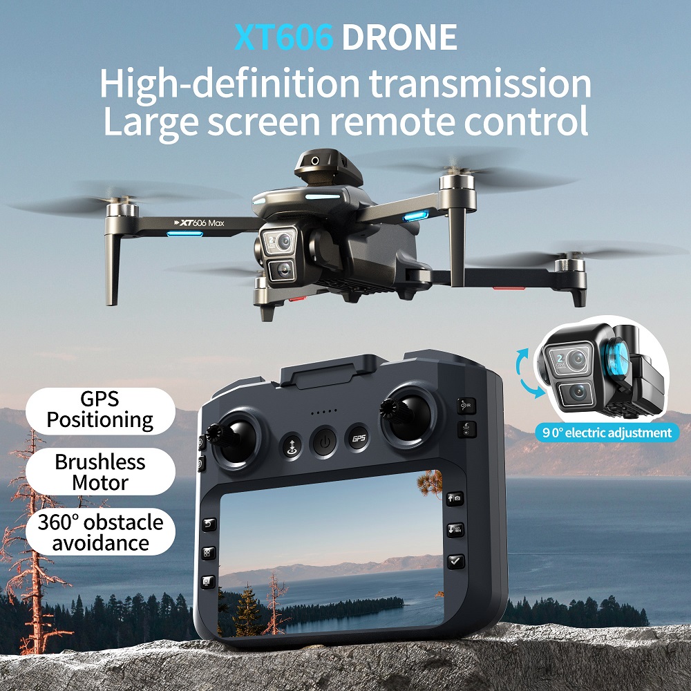 XT606 MAX 3 battery Drone 4k 8 – Drone Kit Long Range Bewertung und Preis