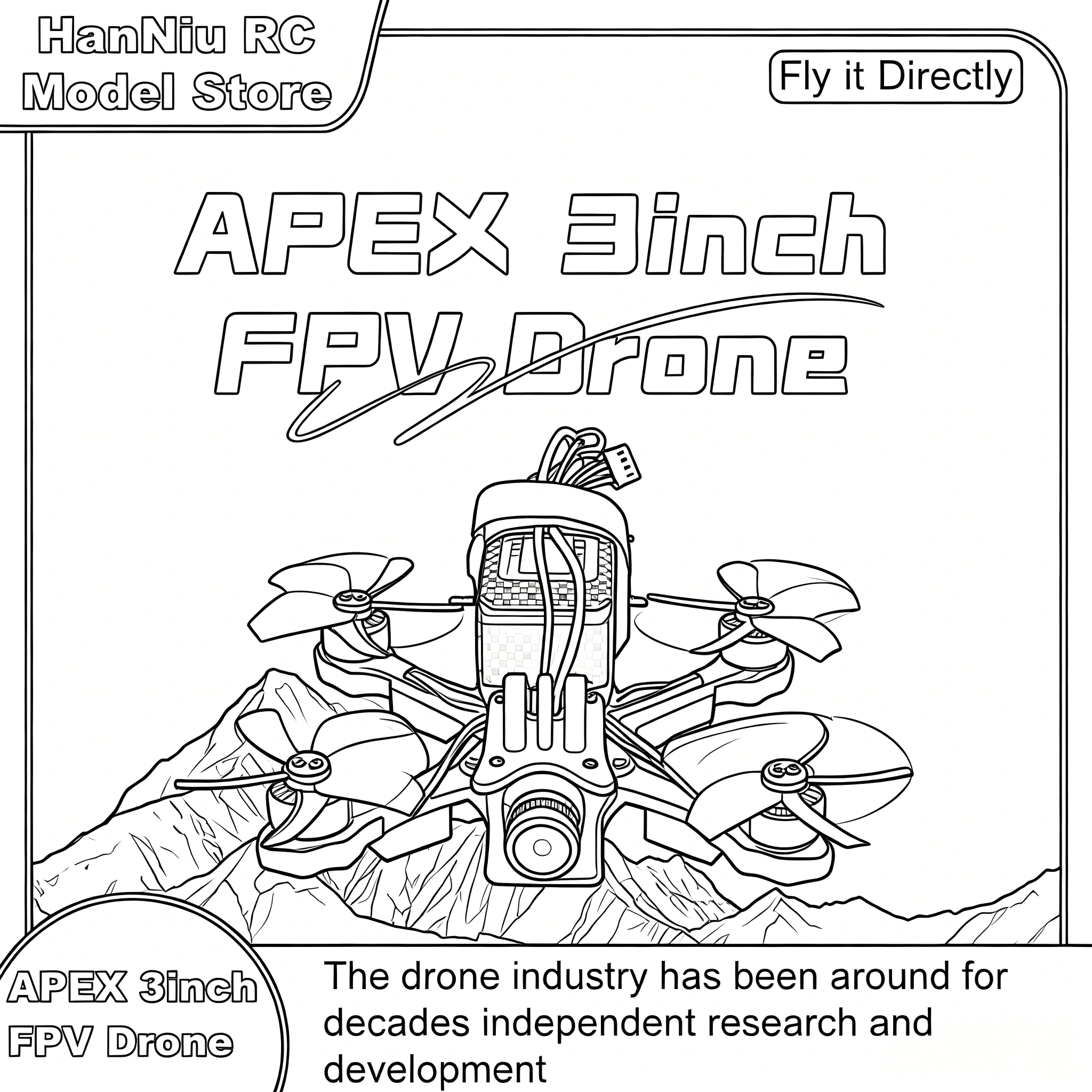 B-CUBE APEX 3inch FPV Drone Fr – Drone Kit Octocopter Bewertung und Preis