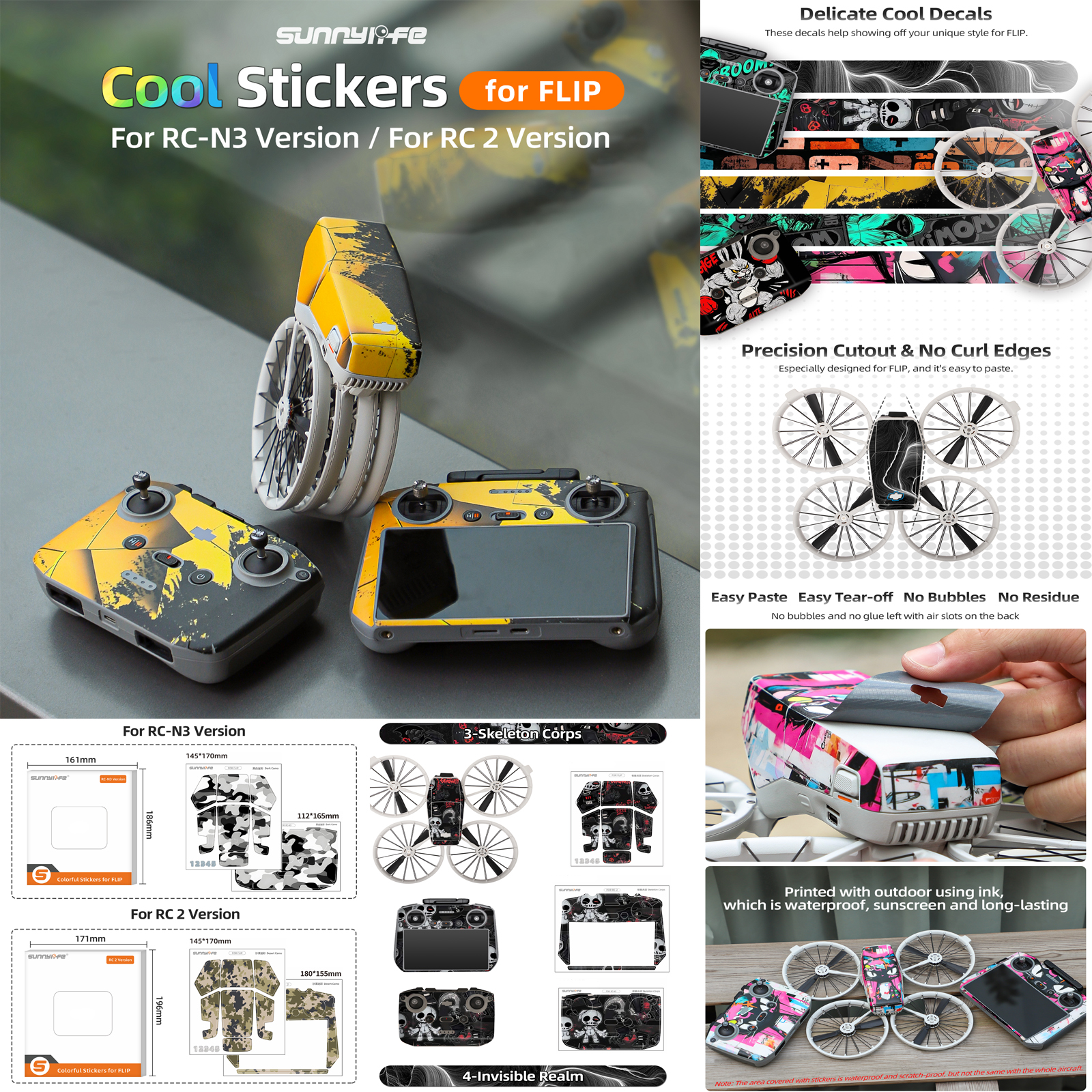 Sunnylife Sticker Kit for DJI  – Drone Kit Waterproof Bewertung und Preis